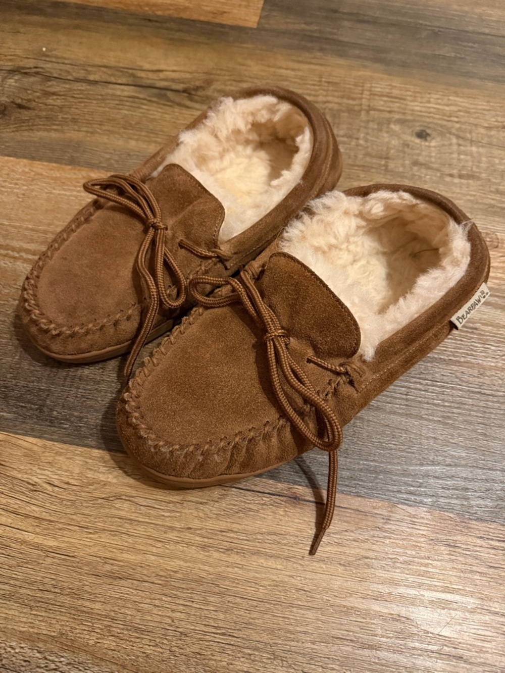BearPaw Brown Suede Men's Slippers